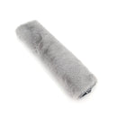 2 Pairs Fleece-like Safety Belt Cover Car Plush Safety Belt Cover(Light Grey)