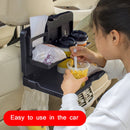 Car Seat Back Sundries And Beverage Storage Tray(Brown)