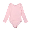 Girls Spring and Summer Long-sleeved Cotton Dance Training Clothing Set, Size:100CM(Black)