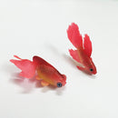 3 PCS Night Light Simulation Fish Tank Decorations Environmentally Friendly Silicone Colorful Fish(4 Blue Goldfish)