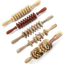 2 PCS Wooden Abdominal Massager Leg Roller Massager(358 Massage Wheel)