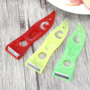 50 PCS A2233 Home Vegetable Fruit Peer Plastic Cutting Knife, Color Random Delivery