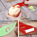 50 PCS A2233 Home Vegetable Fruit Peer Plastic Cutting Knife, Color Random Delivery
