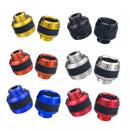 2 Pairs TF-1783 Motorcycle Accessories Modified Electric Car Anti-Drop Cup Aluminum Alloy Shock Absorption Front Fork Cup(Blue)