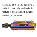 1 Pair PROMEND Three Peilin Bearing Aluminum Alloy CNC Bicycle Colorful Pedal PD-M86CY