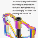 1 Pair PROMEND Three Peilin Bearing Aluminum Alloy CNC Bicycle Colorful Pedal PD-M86CY