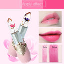 3 PCS Transparent Changed Color Moisturizer Jelly Flower Long-lasting Lipbalm(light pink)