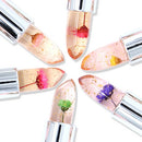 3 PCS Transparent Changed Color Moisturizer Jelly Flower Long-lasting Lipbalm(deep red)