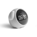 Cartoon Cmart Alarm Clock For Children Bedroom Bedside LED Lamp Charging Electronic Digital Clock, Colour: White (Expression Version)