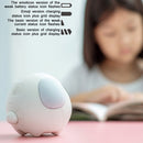 Cartoon Cmart Alarm Clock For Children Bedroom Bedside LED Lamp Charging Electronic Digital Clock, Colour: White (Expression Version)