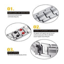 2 PCS Double Row Magnet Magnetic Therapy Bracelet For Men, Colour: Black