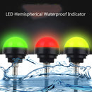 24V Safety Three-Color Warning Light Alarm LED Hemispherical Waterproof Indicator(Style 2 )