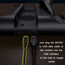 DOBE Multi-Function Host Cooling Fan Base Disc Storage Handle Dual Charging With LED Light For PS4 / PS4 Slim / PS4 Pro(Black)