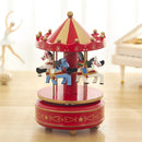 Sky City Carousel Clockwork Music Box Couples Birthday Gift(K0111 Star Red)