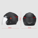 BYB 709 Electric Motorcycle Men And Women Universal Four Seasons Riding Half Helmet(Blue (Transparent Anti-fog Lens))