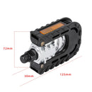 1 Pair PROMEND PPD-F51 Aluminum Alloy+Plastic Folding Bicycle Pedal(Black)
