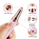 Ladies Shaver 2 In 1 Lipstick Epilator Mini Face Shaver(White)
