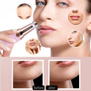 Ladies Shaver 2 In 1 Lipstick Epilator Mini Face Shaver(White)