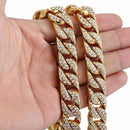 2 PCS TZ100 Hip Hop Cuban Necklace Clothes Accessories For Men, Colour: Silver 8 Inches
