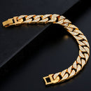 2 PCS TZ100 Hip Hop Cuban Necklace Clothes Accessories For Men, Colour: Silver 20 Inches