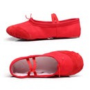 2 Pairs Flats Soft Ballet Shoes Latin Yoga Dance Sport Shoes for Children & Adult(Red)