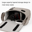 Baona BN-H013 Camera Shoulder Bag SLR Lens Storage Handbag(Light-Thin Gray)