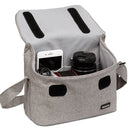 Baona BN-H013 Camera Shoulder Bag SLR Lens Storage Handbag(Light-Thin Gray)