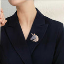 3 PCS Diamonds Unicorn Brooch Cartoon Women Accessories With Dripping Oil Pin(Gray)