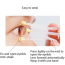 2 PCS Contact Lens Portable Clip Silicone Suction Stick Wearing Picking Access Auxiliary Tools(Pink)
