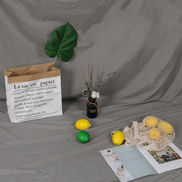 1 x 2.4m Photo Background Cloth Increased Widened Photography Cloth Live Broadcast Solid Color Cloth(Gray)