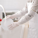 2 Pairs Kitchen Waterproof Durable Dishwashing Gloves Thicken Housework Cleaning Gloves, Size: L(Beam Mouth Single Layer)