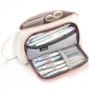 Angoo Large Capacity Pencil Case Cute Canvas Stationery Bag, Color: Fairy Plaid