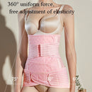 Postpartum Abdomen Belt Corset Belt Can Wear Elastic Abdomen Belt In All Seasons, Size: XL(Complexion Two-piece Set)