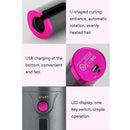 Portable USB Charging Wireless Curler Lazy Automatic Curling Rod(Patented Pink)