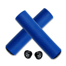 MEROCA Mountain Bike Grip Cover Shock Absorbic Silicone Handlebar Sponge Cover(Blue)