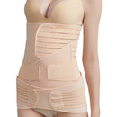 Three-Piece Abdomen Belt Set Elastic Postpartum Abdomen Belt Maternity Corset Belt Waist Belt For Caesarean Section, Size: M(Enhanced Skin Tone)