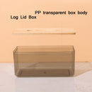 2 PCS Household Living Room Transparent Tissue Storage Box, Color: Small (Blue)