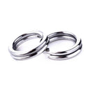 2 Bags 12mm HENGJIA SS010 Stainless Steel Flat Ring Fishing Space Fittings