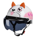 BYB X-866 Adult Electric Motorcycle Helmet Men And Women Universal Hard Hat, Specification: Tea Color Short Lens(Summer White)
