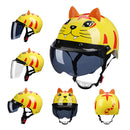 BYB X-866 Adult Electric Motorcycle Helmet Men And Women Universal Hard Hat, Specification: Tea Color Short Lens(Summer Yellow)