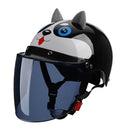 BYB X-866 Adult Electric Motorcycle Helmet Men And Women Universal Hard Hat, Specification: Tea Color Long Lens(Four Seasons Piano Black)