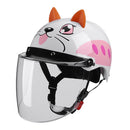 BYB X-866 Adult Electric Motorcycle Helmet Men And Women Universal Hard Hat, Specification: Transparent Long Lens(Summer White)