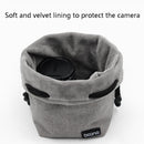Benna Waterproof SLR Camera Lens Bag Lens Protective Cover Pouch Bag, Color: Round Small(Gray)