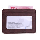 2 PCS KT1002 RFID Function Lizard Pattern Bank Card Holder PU Business Card Case(Brown)