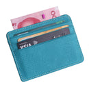 2 PCS KT1002 RFID Function Lizard Pattern Bank Card Holder PU Business Card Case(Sky Blue )