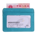 2 PCS KT1002 RFID Function Lizard Pattern Bank Card Holder PU Business Card Case(Sky Blue )