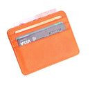 2 PCS KT1002 RFID Function Lizard Pattern Bank Card Holder PU Business Card Case(Orange)
