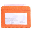 2 PCS KT1002 RFID Function Lizard Pattern Bank Card Holder PU Business Card Case(Orange)