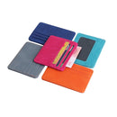 2 PCS KT1002 RFID Function Lizard Pattern Bank Card Holder PU Business Card Case(Brown)