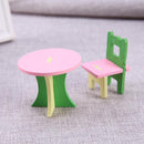 Simulation Miniature Wooden Furniture Kids Toys Doll House Set(544)
